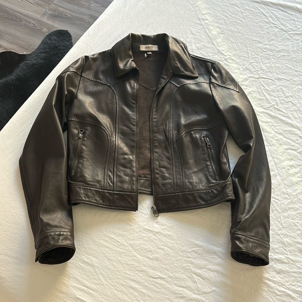 Jakett Brown Leather Jacket